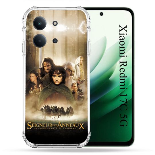 Coque Renforcée Pour Xiaomi Redmi 17C 5G Le seigneur Des Anneaux Affiche