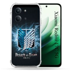 Coque Renforcée Pour Xiaomi Redmi 17C 5G Manga Attaque Titans Noir