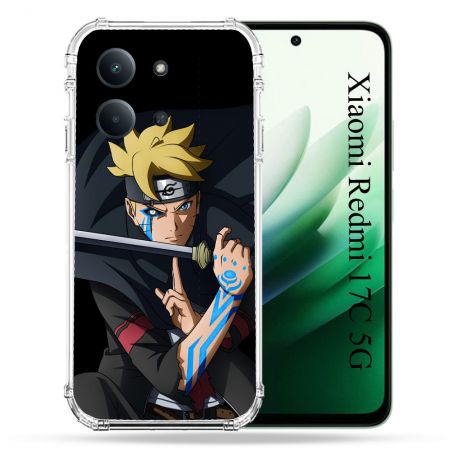 Coque Renforcée Pour Xiaomi Redmi 17C 5G Manga Boruto Tatouage