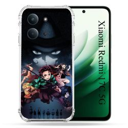 Coque Renforcée Pour Xiaomi Redmi 17C 5G Manga Demon Slayer Noir
