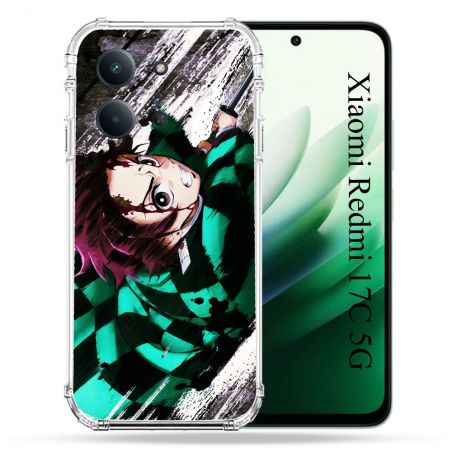 Coque Renforcée Pour Xiaomi Redmi 17C 5G Manga Demon Slayer Tanjiro