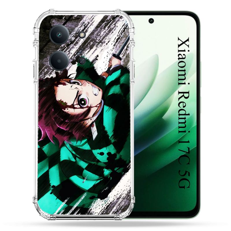 Coque Renforcée Pour Xiaomi Redmi 17C 5G Manga Demon Slayer Tanjiro