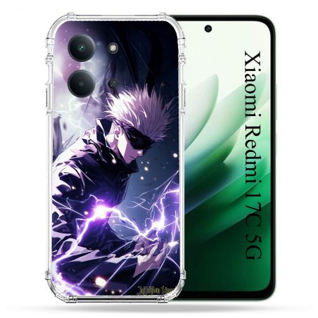 Coque Renforcée Pour Xiaomi Redmi 17C 5G Manga Jujutsu Kaisen Gojo Saturo