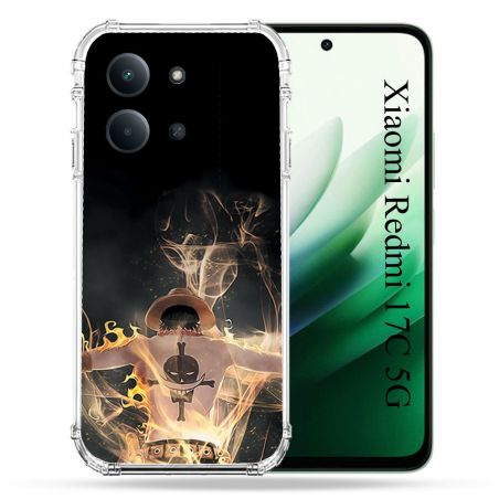 Coque Renforcée Pour Xiaomi Redmi 17C 5G Manga One Piece Ace Noir