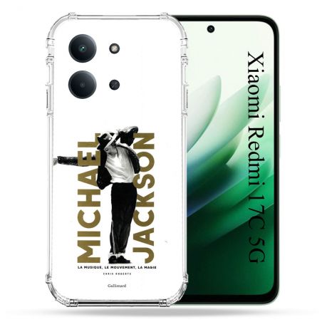 Coque Renforcée Pour Xiaomi Redmi 17C 5G Michael Jackson Blanc