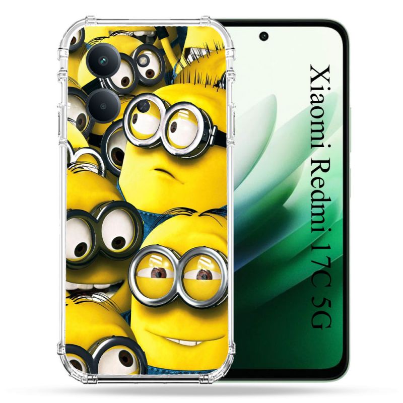 Coque Renforcée Pour Xiaomi Redmi 17C 5G Minions Groupe