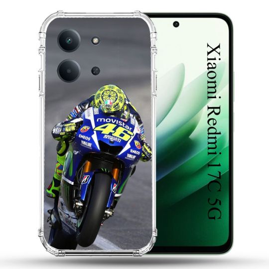 Coque Renforcée Pour Xiaomi Redmi 17C 5G Moto Course GP Wheeling 46