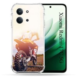 Coque Renforcée Pour Xiaomi Redmi 17C 5G Moto Cross Soleil
