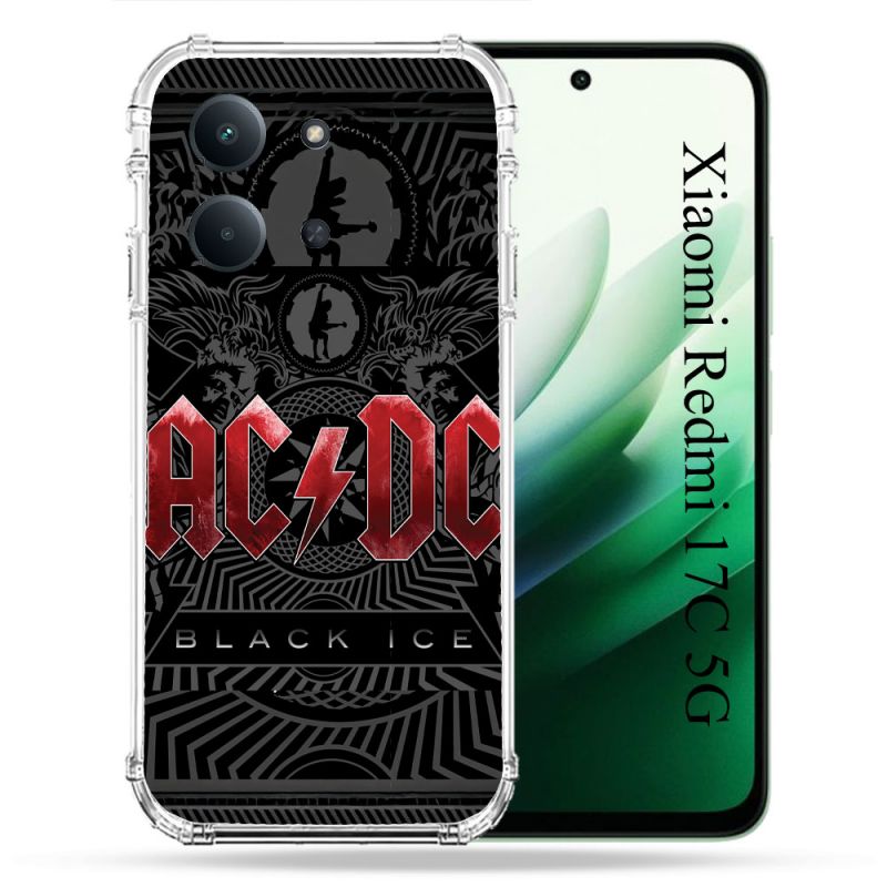 Coque Renforcée Pour Xiaomi Redmi 17C 5G Musique Rock ACDC Rouge