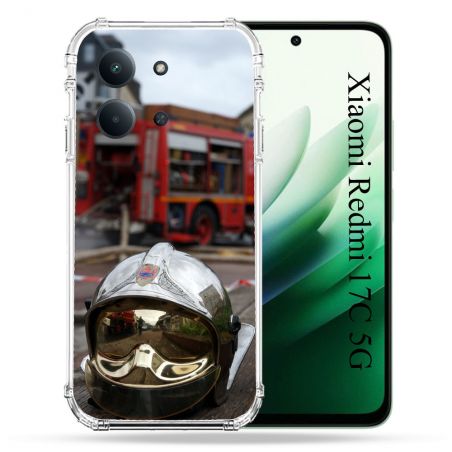 Coque Renforcée Pour Xiaomi Redmi 17C 5G Pompier Casque Camion