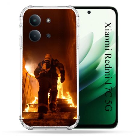 Coque Renforcée Pour Xiaomi Redmi 17C 5G Pompier Escalier