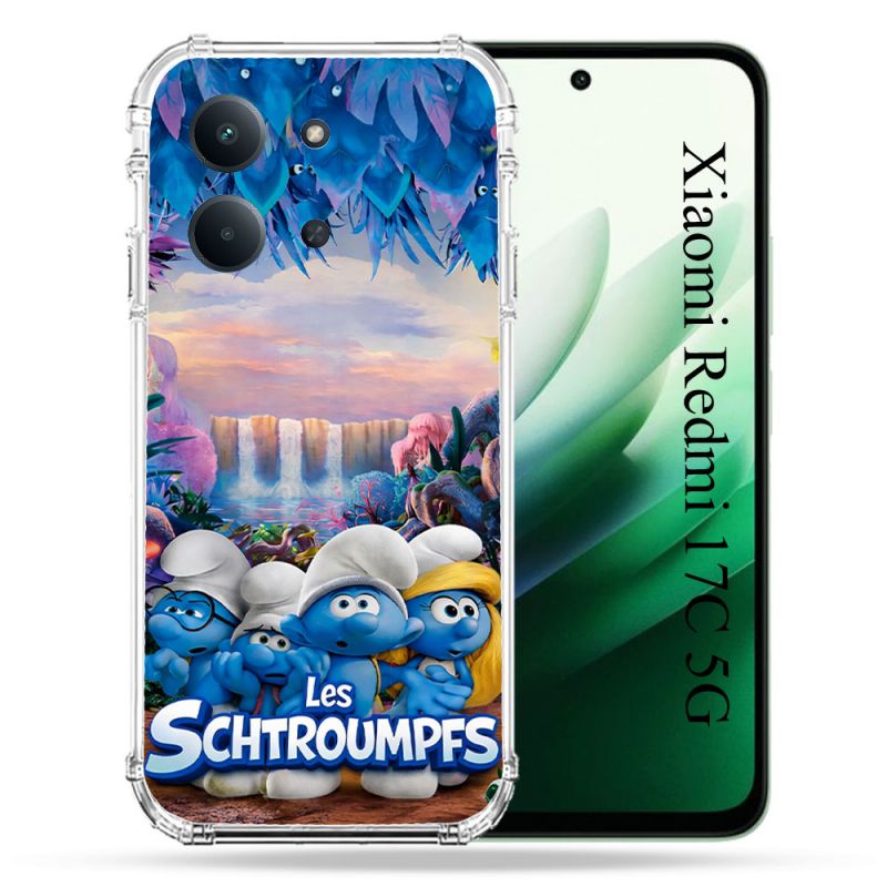 Coque Renforcée Pour Xiaomi Redmi 17C 5G Schtroumpfs Forêt