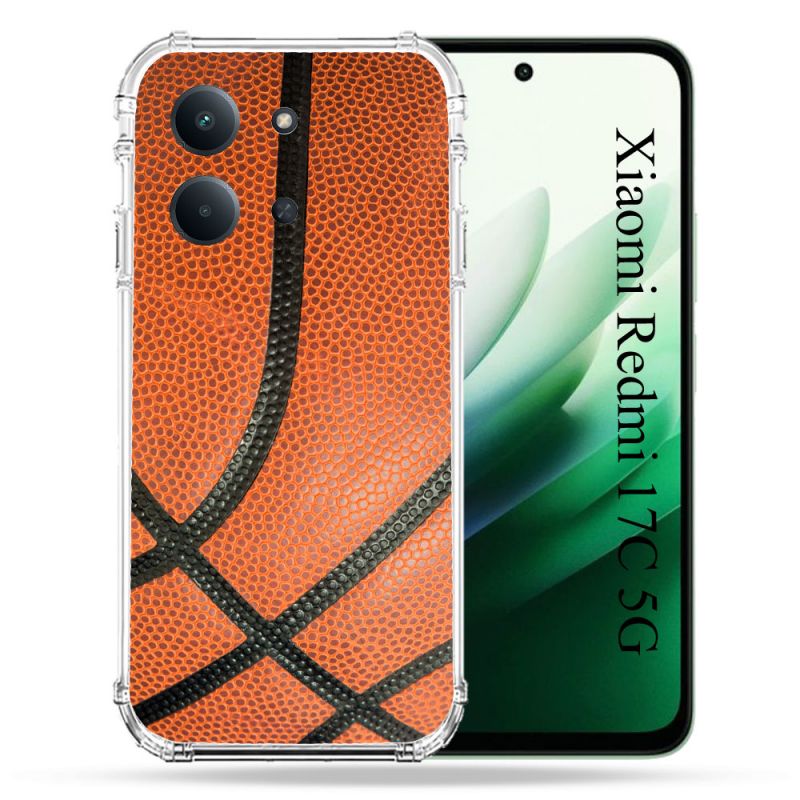 Coque Renforcée Pour Xiaomi Redmi 17C 5G Sport Ballon Basket