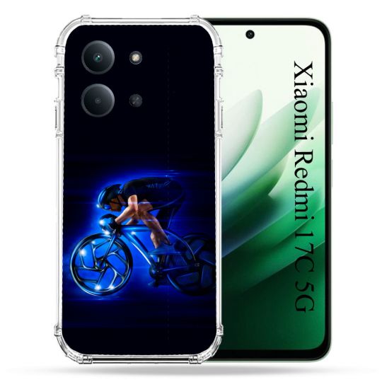 Coque Renforcée Pour Xiaomi Redmi 17C 5G Sport Cyclisme Bleu