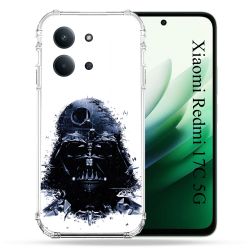Coque Renforcée Pour Xiaomi Redmi 17C 5G Star Wars - Dark Vador Blanc