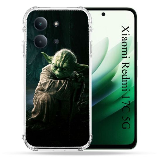 Coque Renforcée Pour Xiaomi Redmi 17C 5G Star Wars - Yoda sombre