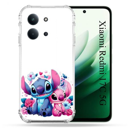 Coque Renforcée Pour Xiaomi Redmi 17C 5G Stitch Love