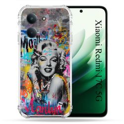 Coque Renforcée Pour Xiaomi Redmi 17C 5G Street Art Maryline Monroe