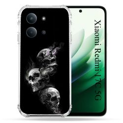 Coque Renforcée Pour Xiaomi Redmi 17C 5G Tete de Mort Triple