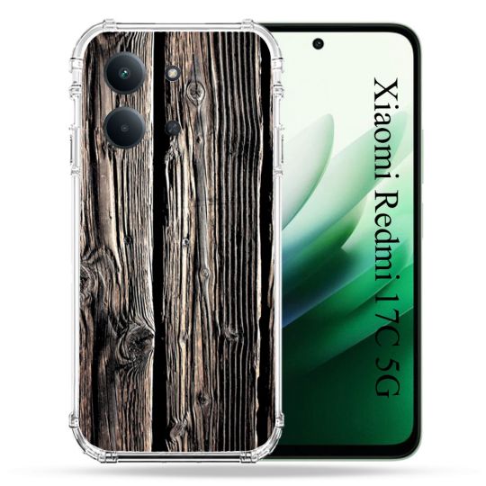 Coque Renforcée Pour Xiaomi Redmi 17C 5G Texture Bois