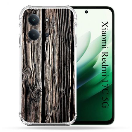 Coque Renforcée Pour Xiaomi Redmi 17C 5G Texture Bois