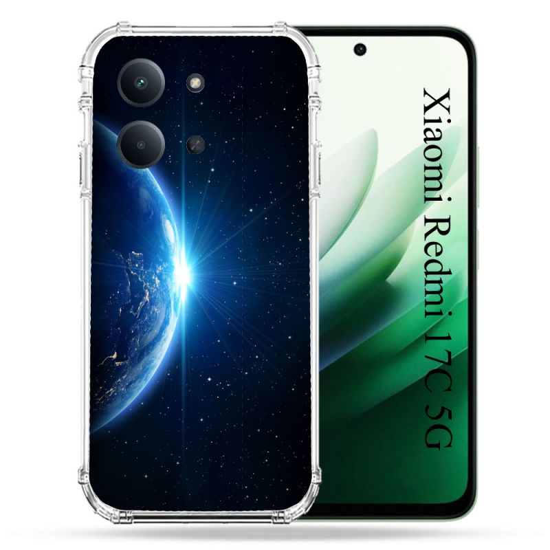 Coque Renforcée Pour Xiaomi Redmi 17C 5G Univers Planete Terre