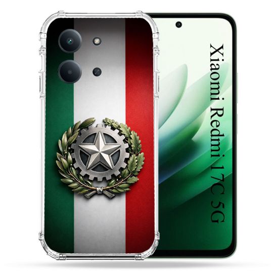 Coque Renforcée Pour Xiaomi Redmi 17C 5G Voyage Drapeau Italie
