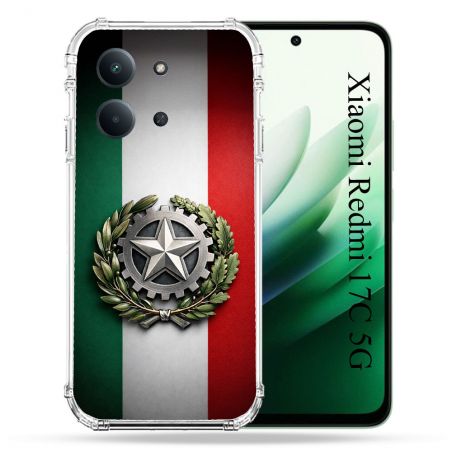 Coque Renforcée Pour Xiaomi Redmi 17C 5G Voyage Drapeau Italie