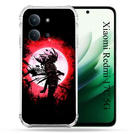 Coque Renforcée Pour Xiaomi Redmi 17C 5G Voyage Japon Samourai