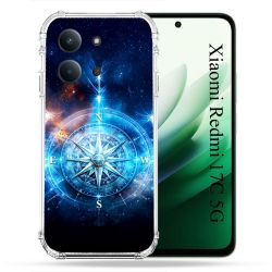 Coque Renforcée Pour Xiaomi Redmi 17C 5G Voyage Rose des Vents Stellaire