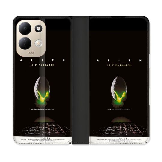 Housse Cuir Portefeuille Pour Xiaomi Redmi 17 4G / 5G Alien Affiche