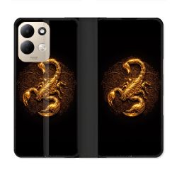 Housse Cuir Portefeuille Pour Xiaomi Redmi 17 4G / 5G Animal Scorpion Fresque 2026