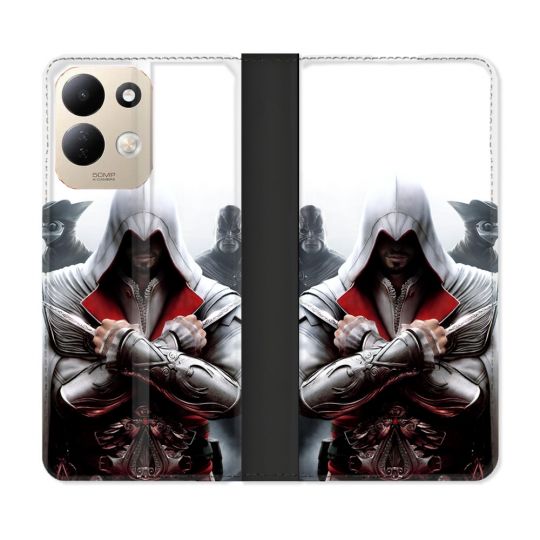 Housse Cuir Portefeuille Pour Xiaomi Redmi 17 4G / 5G Assassin Creed Mask