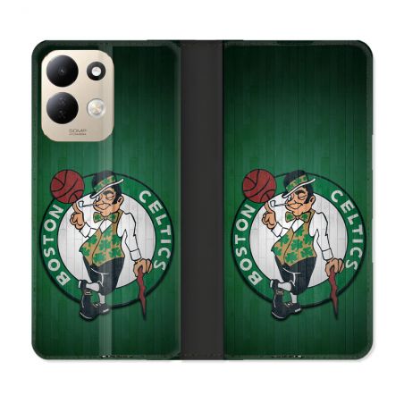 Housse Cuir Portefeuille Pour Xiaomi Redmi 17 4G / 5G Basket Boston Celtics