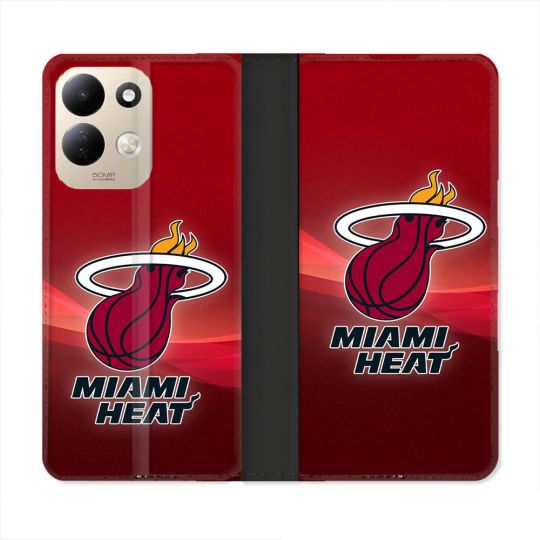 Housse Cuir Portefeuille Pour Xiaomi Redmi 17 4G / 5G Basket Miami Heat