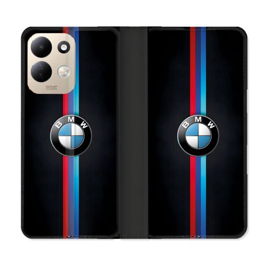 Housse Cuir Portefeuille Pour Xiaomi Redmi 17 4G / 5G BMW Logo