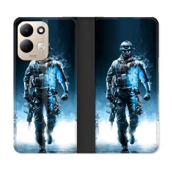 Housse Cuir Portefeuille Pour Xiaomi Redmi 17 4G / 5G Call Of Duty Guerrier