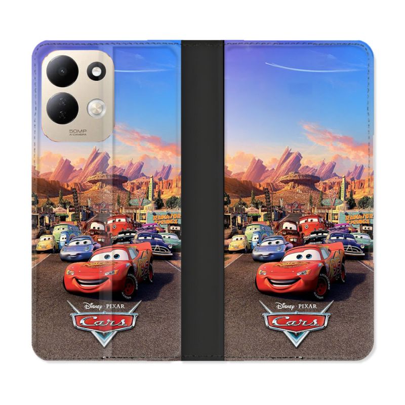 Housse Cuir Portefeuille Pour Xiaomi Redmi 17 4G / 5G Cars Affiche