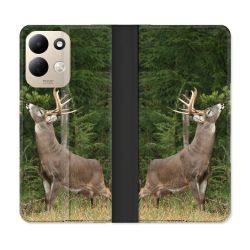 Housse Cuir Portefeuille Pour Xiaomi Redmi 17 4G / 5G Chasse Cerf