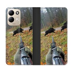 Housse Cuir Portefeuille Pour Xiaomi Redmi 17 4G / 5G Chasse Vision Tir