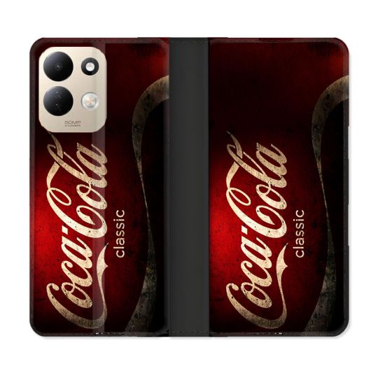 Housse Cuir Portefeuille Pour Xiaomi Redmi 17 4G / 5G Coca Cola Classique