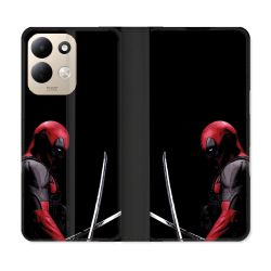 Housse Cuir Portefeuille Pour Xiaomi Redmi 17 4G / 5G Deadpool Epee