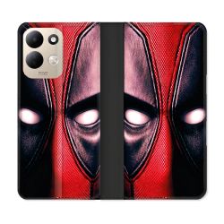 Housse Cuir Portefeuille Pour Xiaomi Redmi 17 4G / 5G Deadpool Yeux