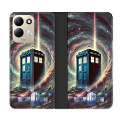 Housse Cuir Portefeuille Pour Xiaomi Redmi 17 4G / 5G Dr Who Tardis Univers