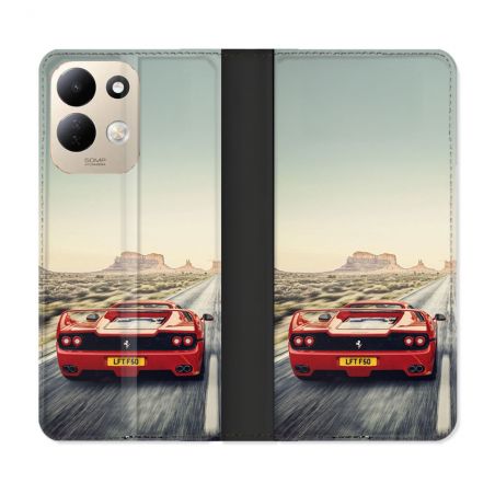 Housse Cuir Portefeuille Pour Xiaomi Redmi 17 4G / 5G Ferrari F50