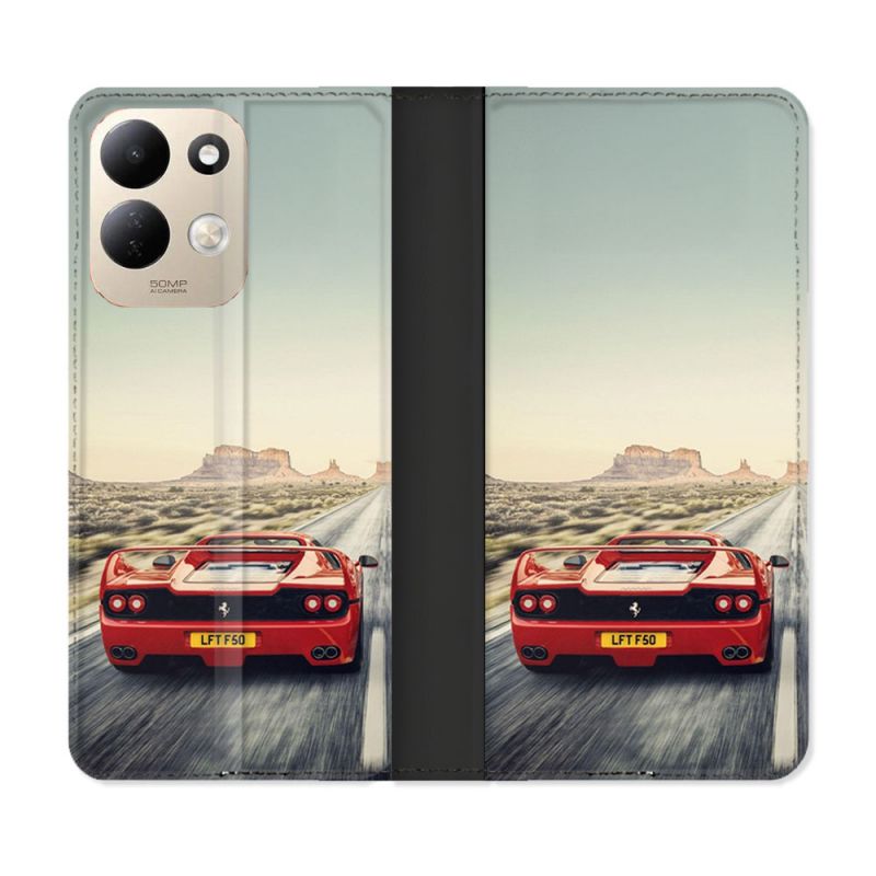Housse Cuir Portefeuille Pour Xiaomi Redmi 17 4G / 5G Ferrari F50