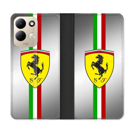 Housse Cuir Portefeuille Pour Xiaomi Redmi 17 4G / 5G Ferrari Ligne