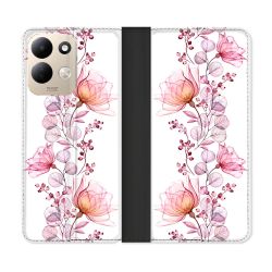 Housse Cuir Portefeuille Pour Xiaomi Redmi 17 4G / 5G Fleur Eclosion