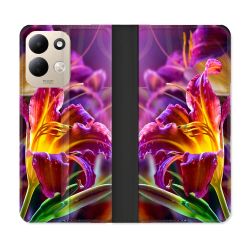 Housse Cuir Portefeuille Pour Xiaomi Redmi 17 4G / 5G Fleur Lys Color