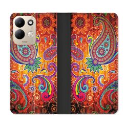 Housse Cuir Portefeuille Pour Xiaomi Redmi 17 4G / 5G Fleur Psychedelic